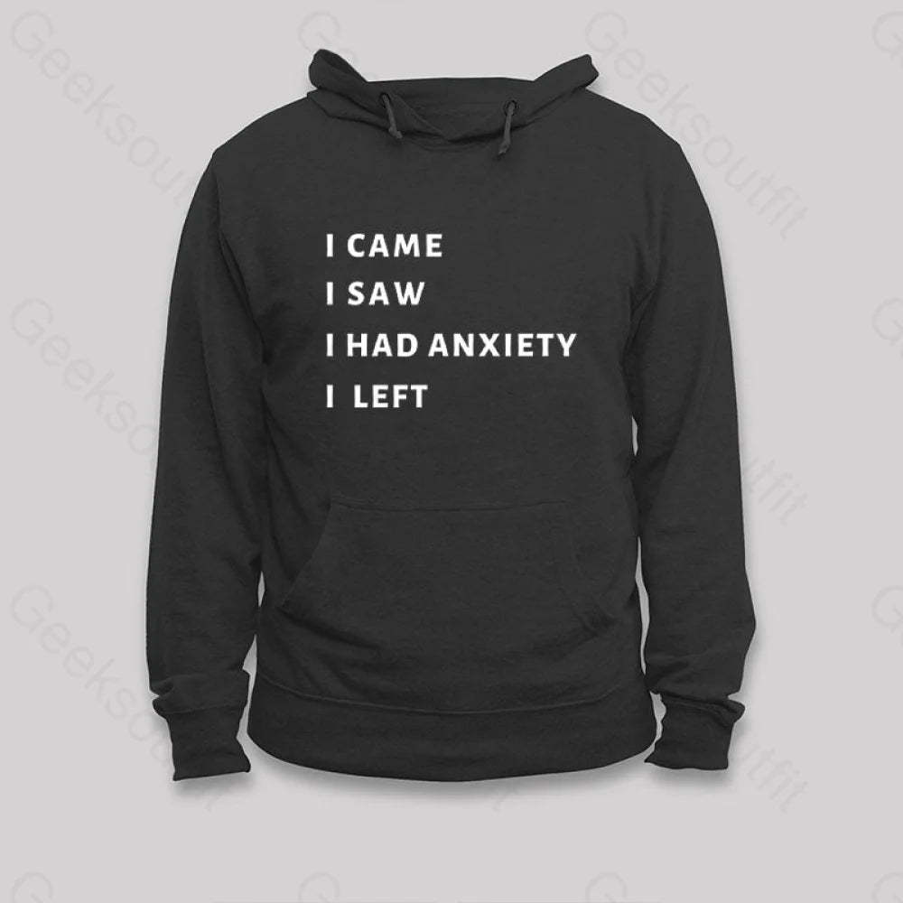 Anxiety Hoodie Black / S