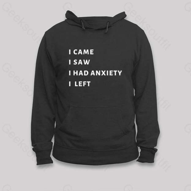 Anxiety Hoodie Black / S