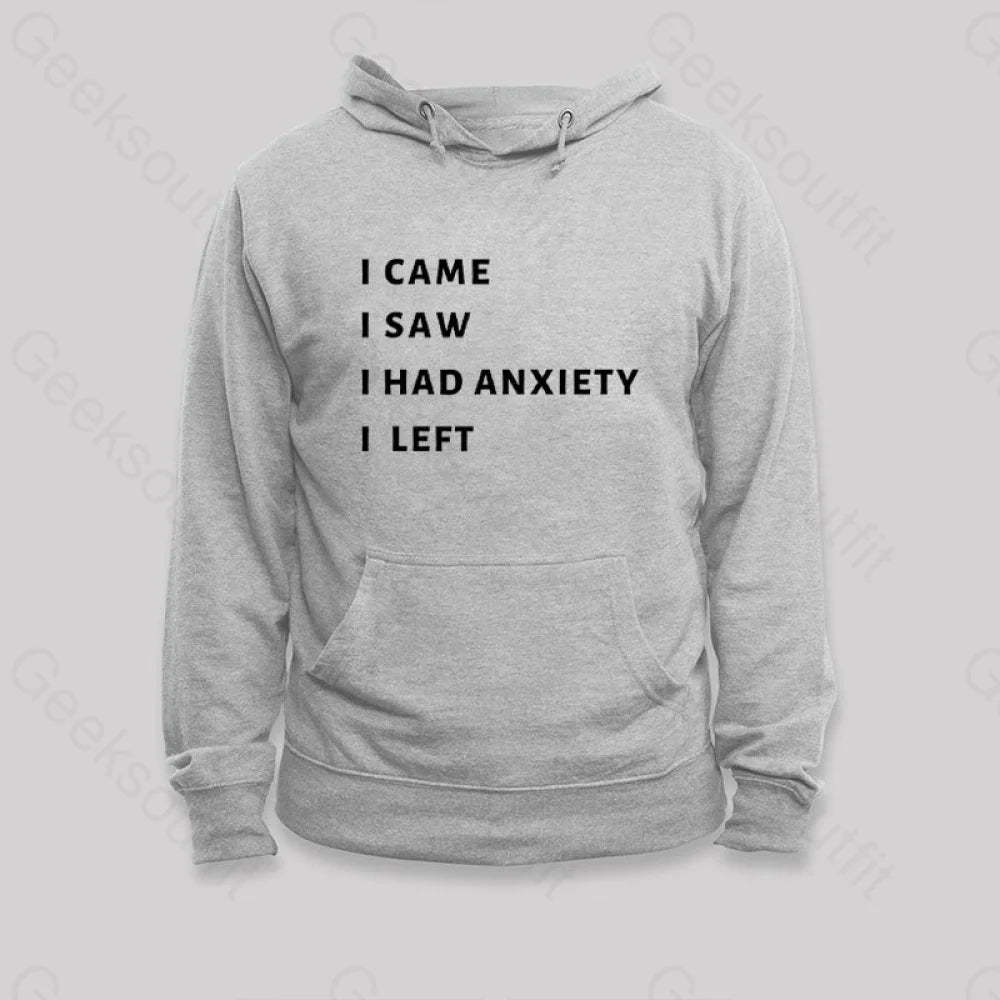 Anxiety Hoodie Grey / S