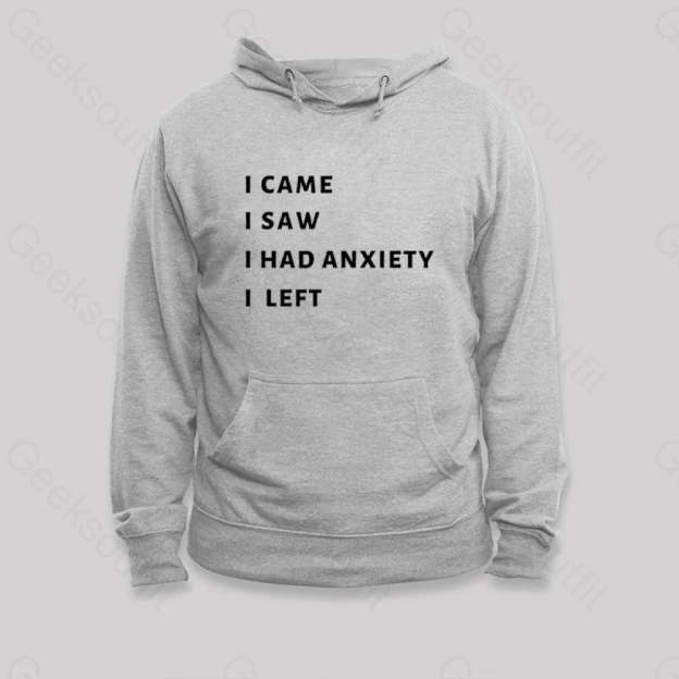 Anxiety Hoodie Grey / S