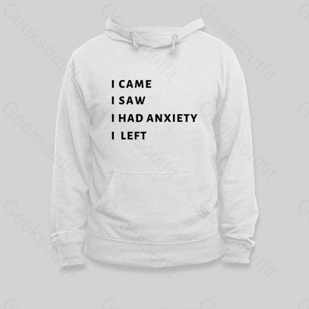 Anxiety Hoodie White / S