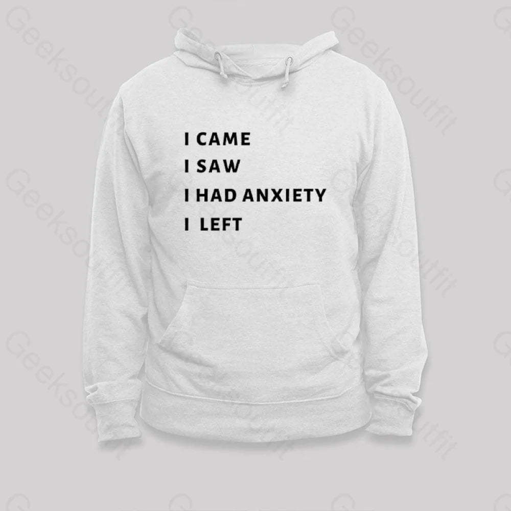 Anxiety Hoodie White / S
