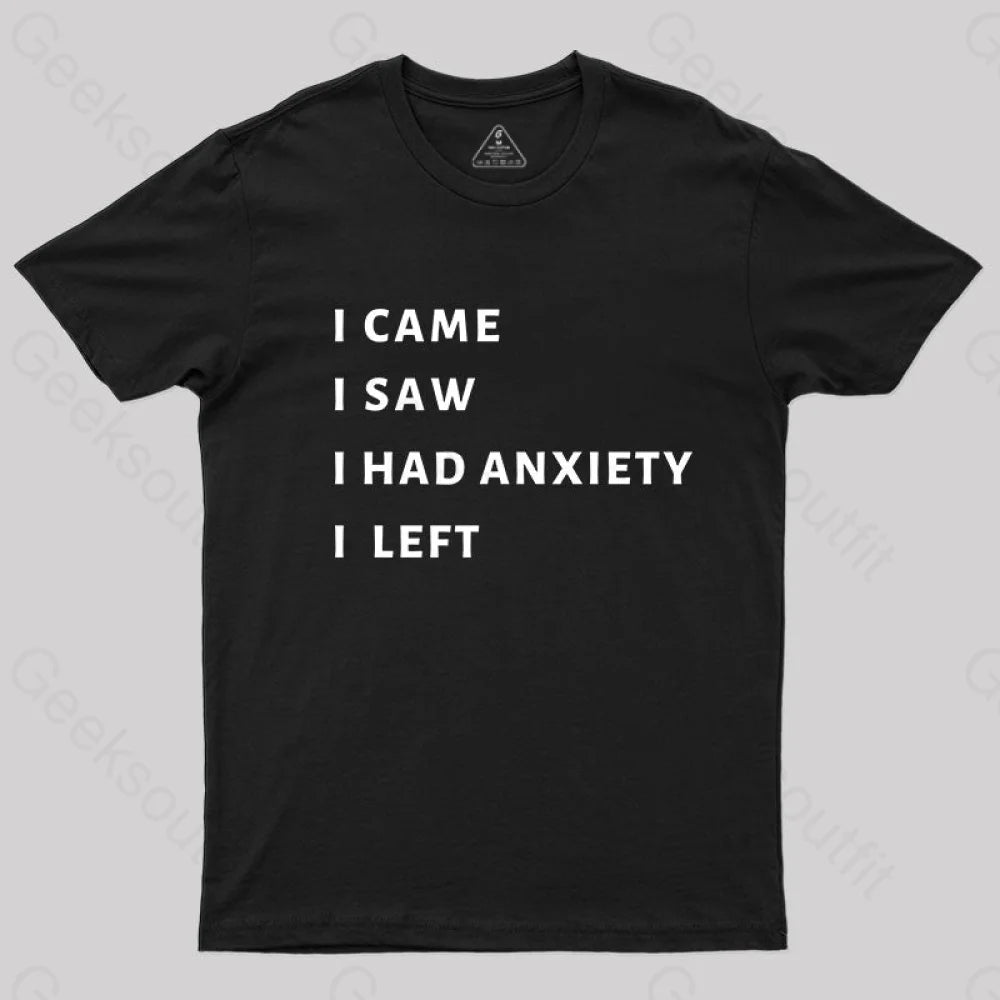 Anxiety T-Shirt Black / S