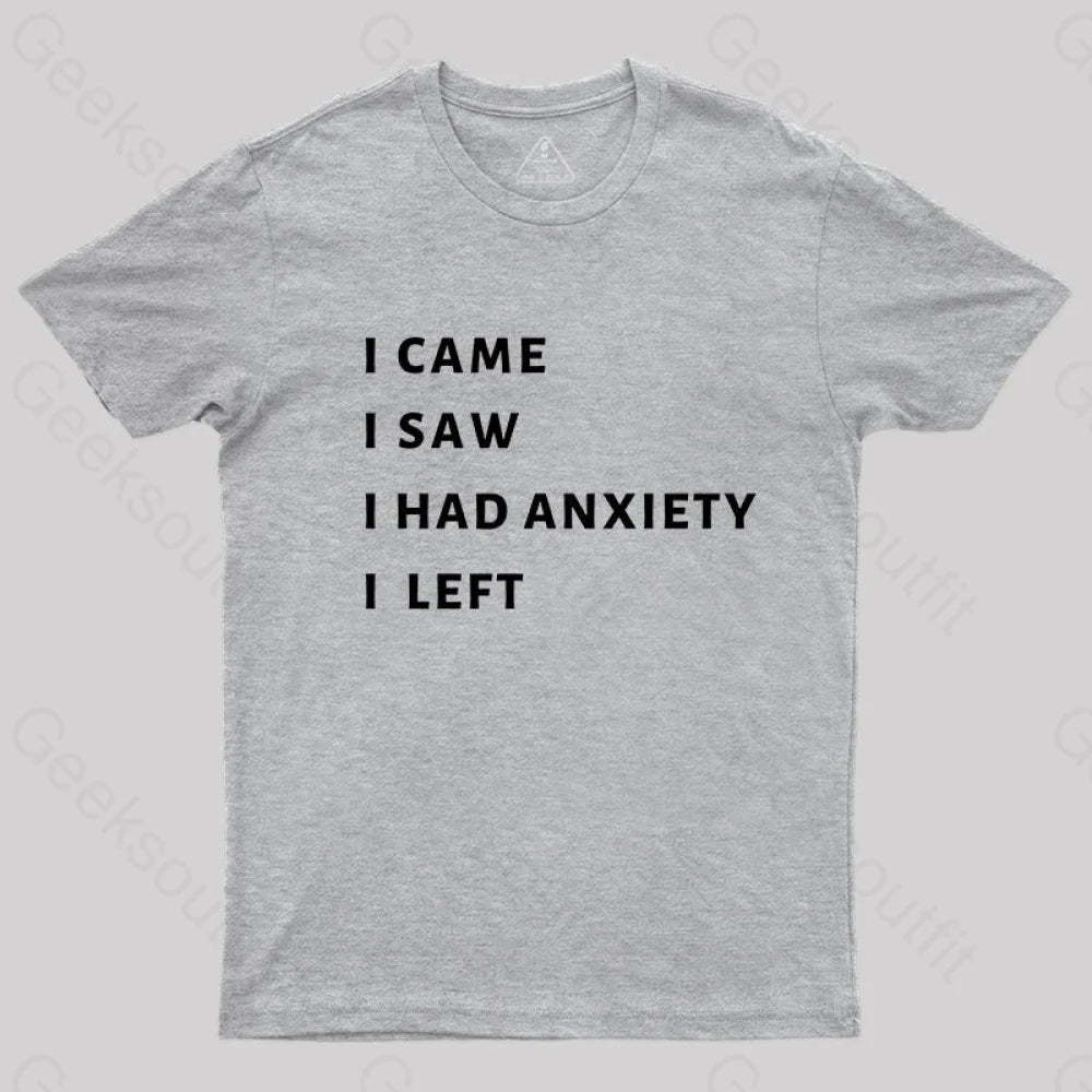 Anxiety T-Shirt Grey / S