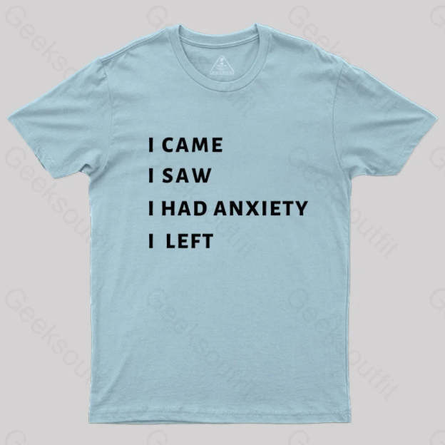 Anxiety T-Shirt Light Blue / S