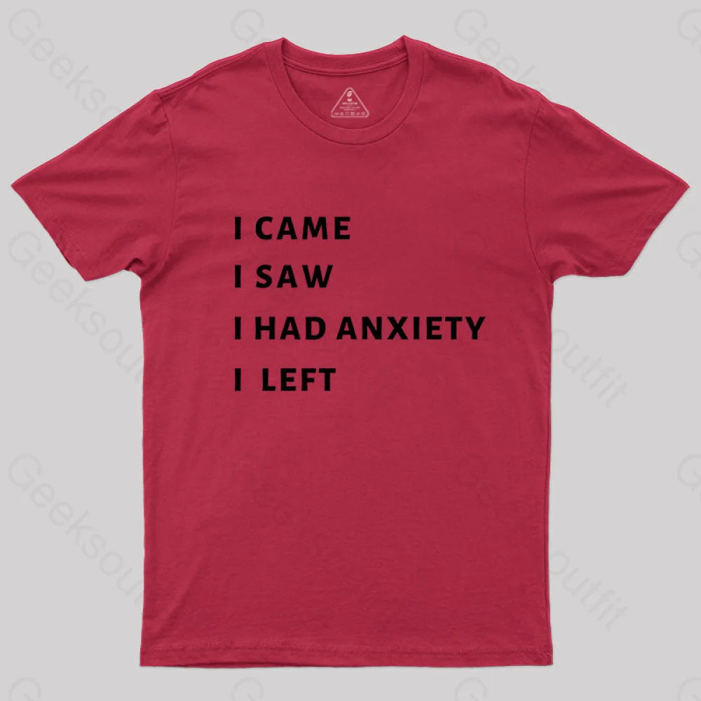 Anxiety T-Shirt Red / S