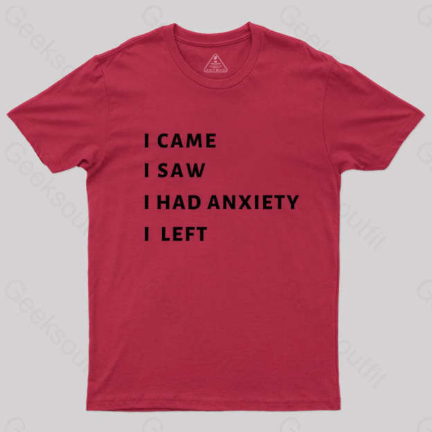 Anxiety T-Shirt Red / S