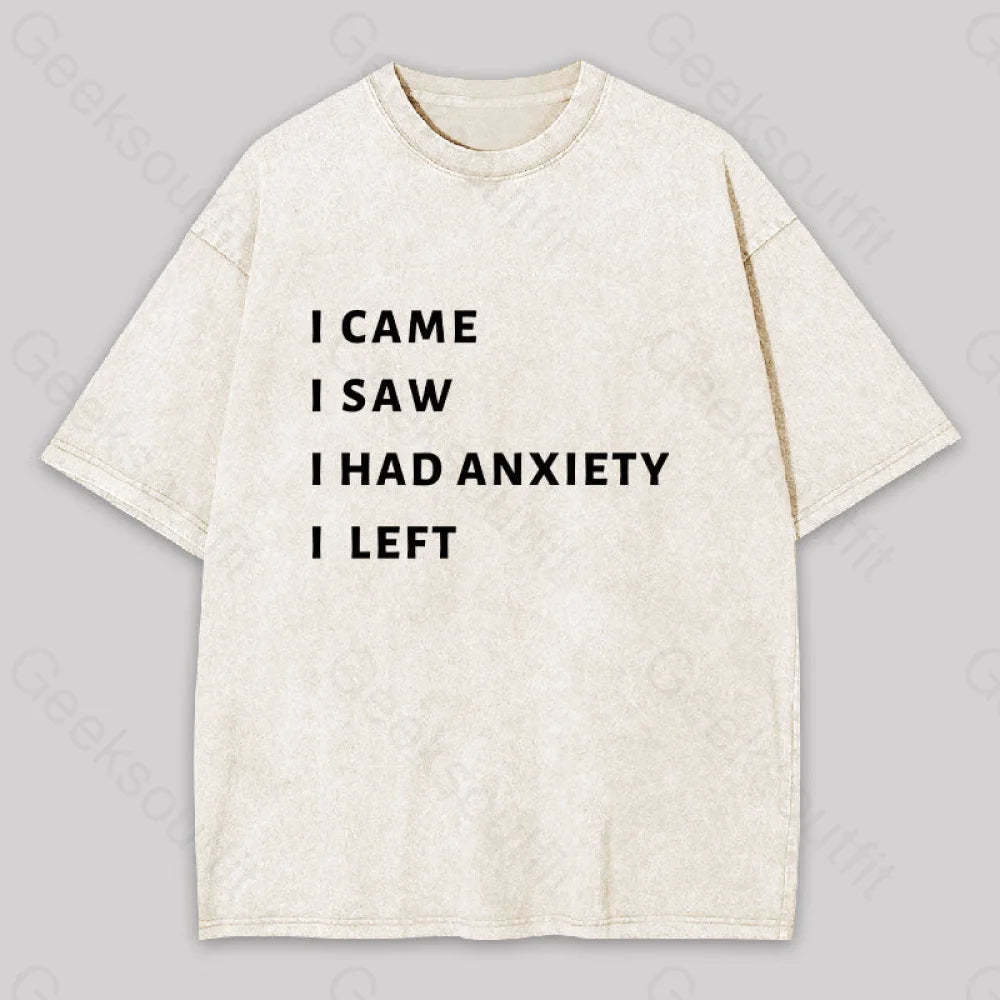 Anxiety Washed T-Shirt Apricot / S