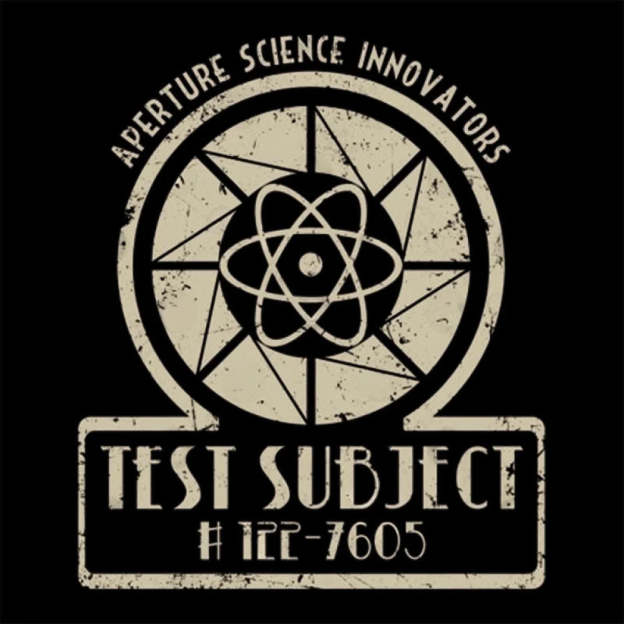 Aperture Test Subject 1950S Geek T-Shirt