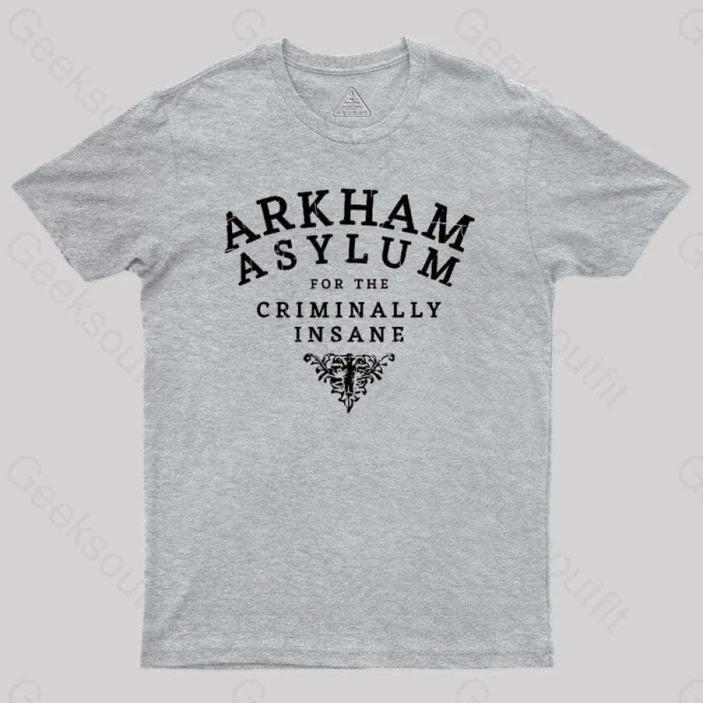 Geeksoutfit Arkham Asylum Hospital Geek T-Shirt for Sale