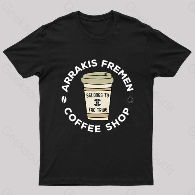 Arrakis Freman Coffee Shop Nerd T-Shirt Black / S