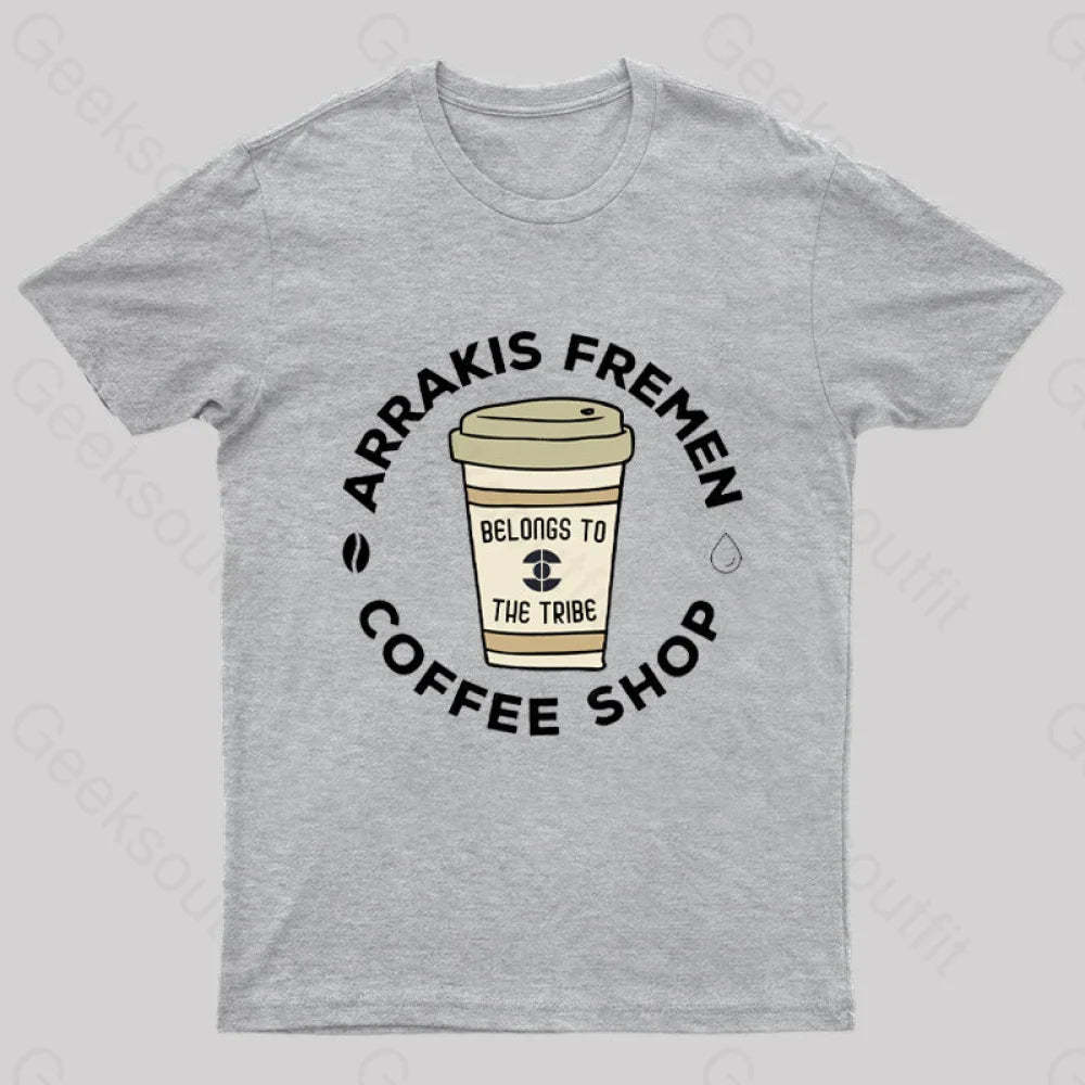 Arrakis Freman Coffee Shop Nerd T-Shirt Grey / S