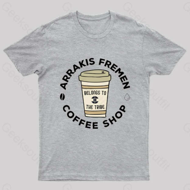 Arrakis Freman Coffee Shop Nerd T-Shirt Grey / S