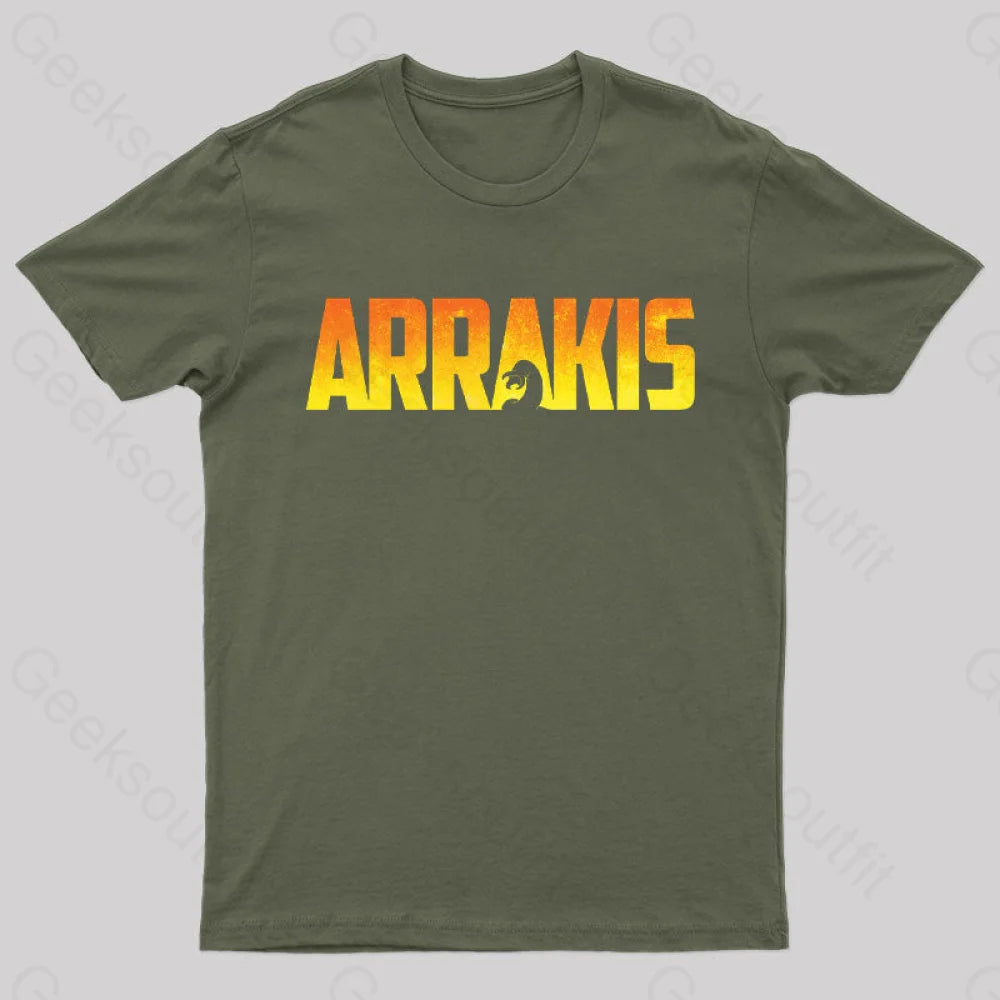 Arrakis Geek T-Shirt Army Green / S