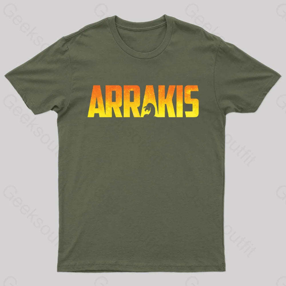 Arrakis Geek T-Shirt Army Green / S
