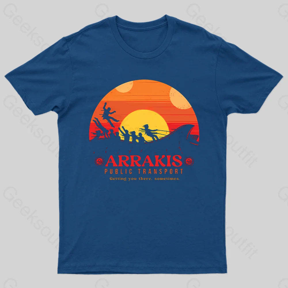 Arrakis Getting You There Sometimes T-Shirt Navy / S