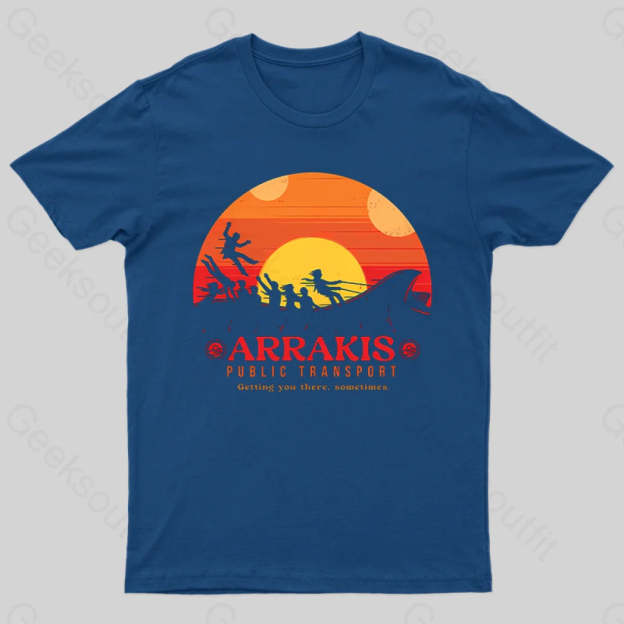 Arrakis Getting You There Sometimes T-Shirt Navy / S