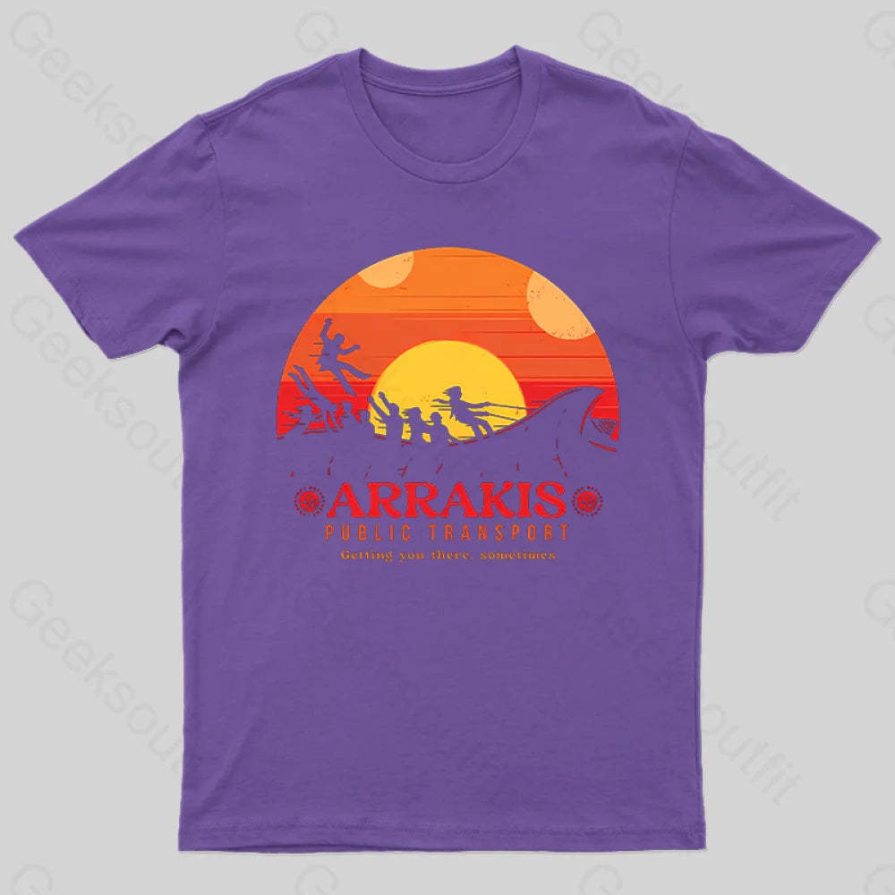 Arrakis Getting You There Sometimes T-Shirt Purple / S