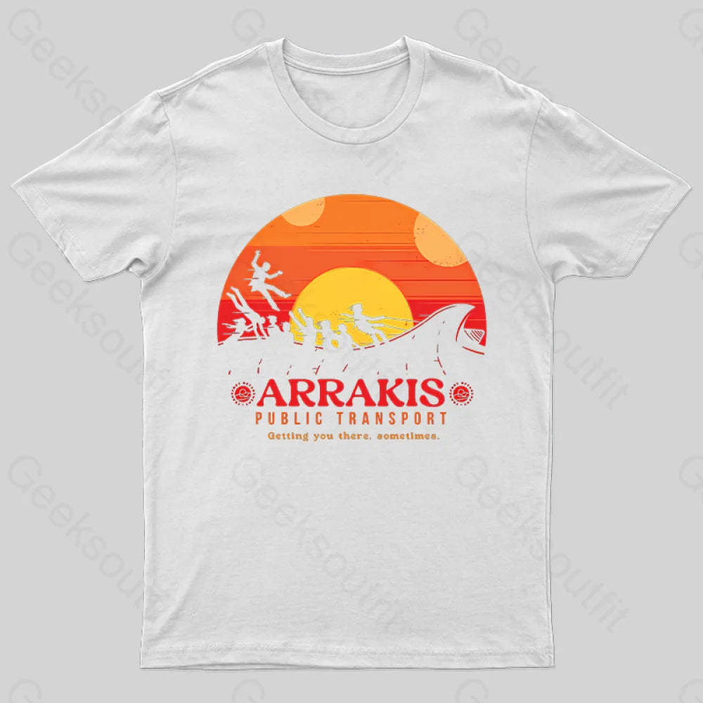 Arrakis Getting You There Sometimes T-Shirt White / S