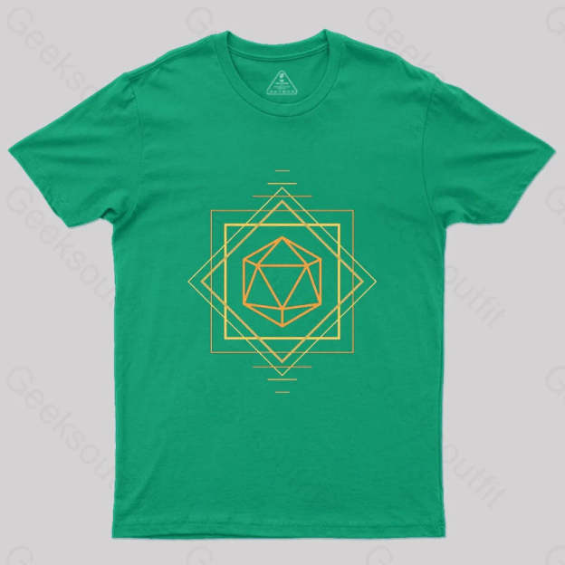 Art Deco D20 T-Shirt Green / S