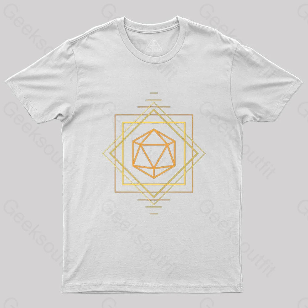 Art Deco D20 T-Shirt White / S