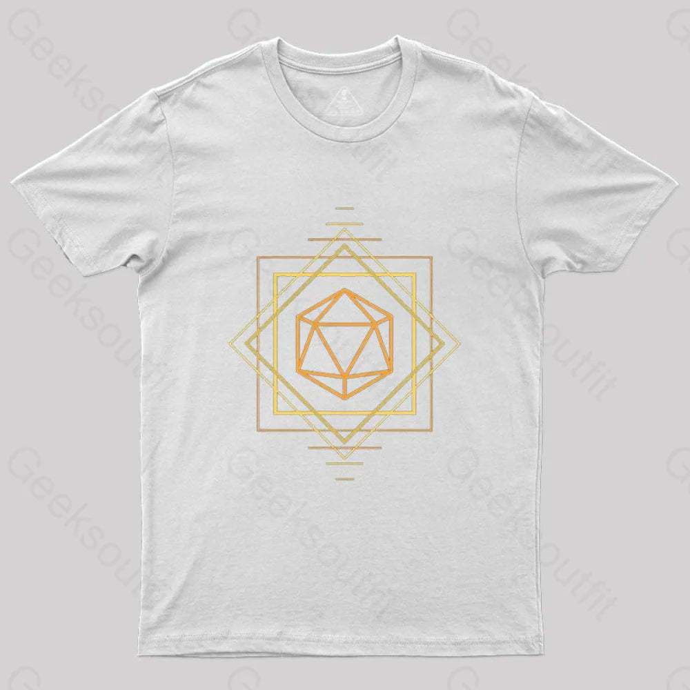 Art Deco D20 T-Shirt White / S