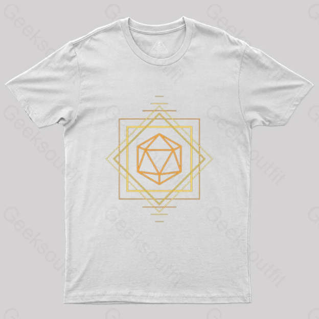 Art Deco D20 T-Shirt White / S