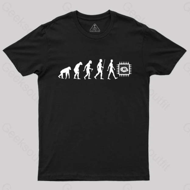 Artificial Intelligence Evolution T-Shirt Black / S