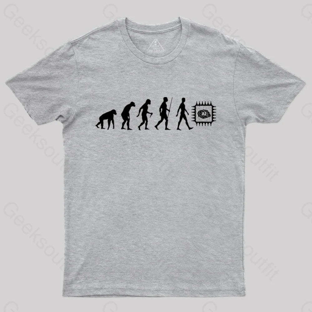Artificial Intelligence Evolution T-Shirt Grey / S