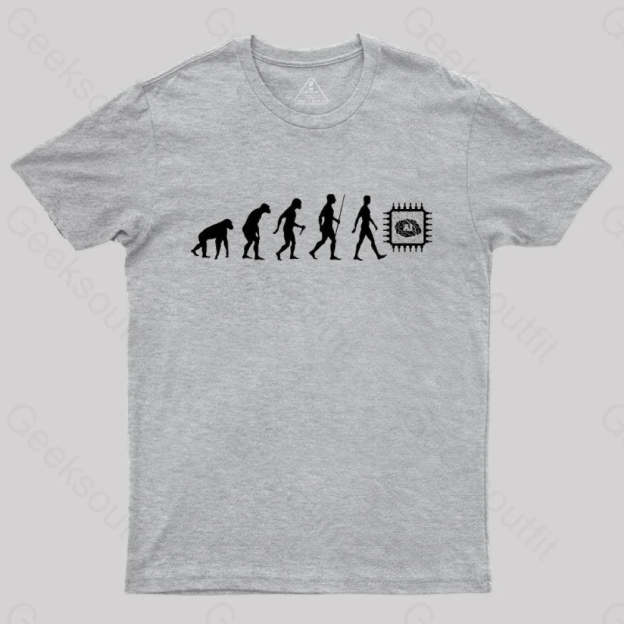 Artificial Intelligence Evolution T-Shirt Grey / S