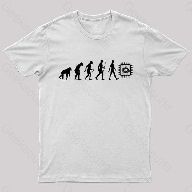 Artificial Intelligence Evolution T-Shirt White / S
