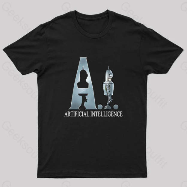 Artificial Intelligence Nerd T-Shirt Black / S
