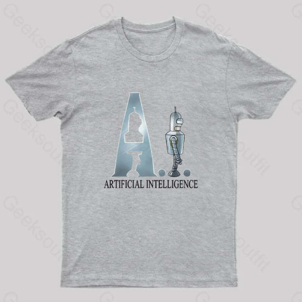 Artificial Intelligence Nerd T-Shirt Grey / S