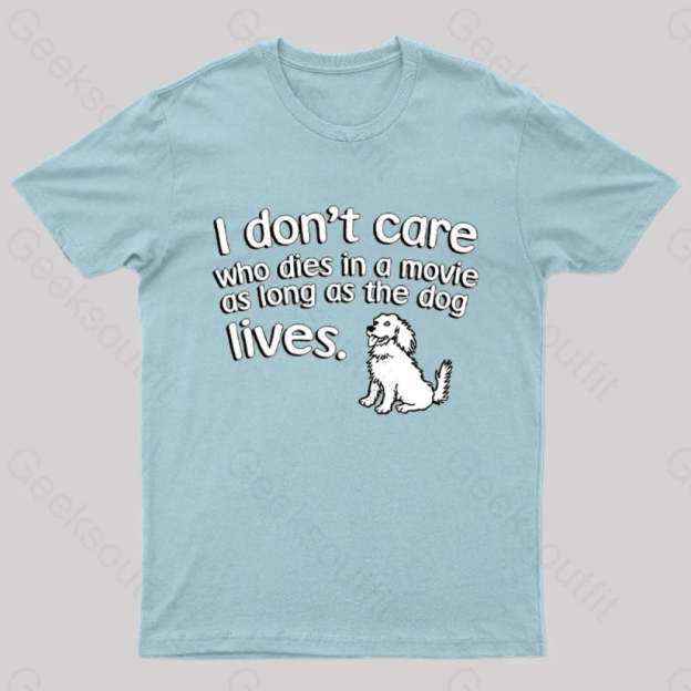 As Long The Dog Lives Nerd T-Shirt Light Blue / S