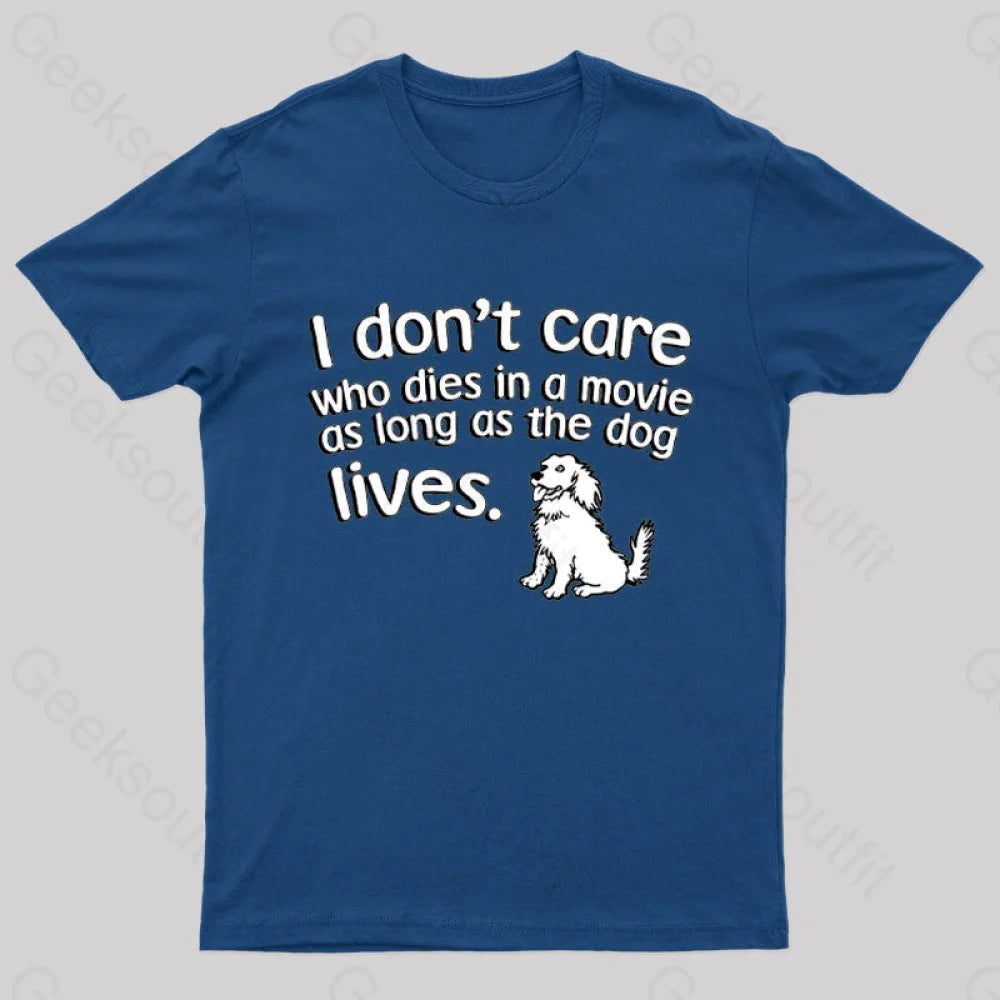 As Long The Dog Lives Nerd T-Shirt Navy / S