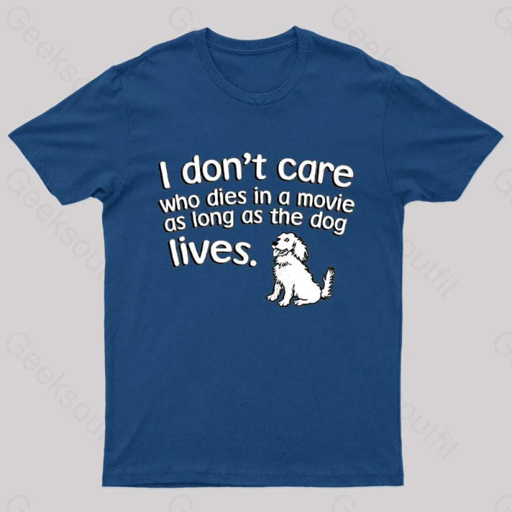 As Long The Dog Lives Nerd T-Shirt Navy / S