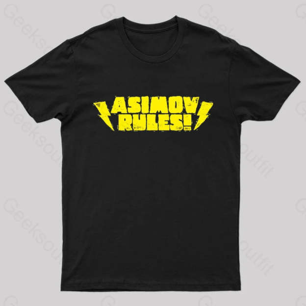 Asimov Rules! Nerd T-Shirt Black / S