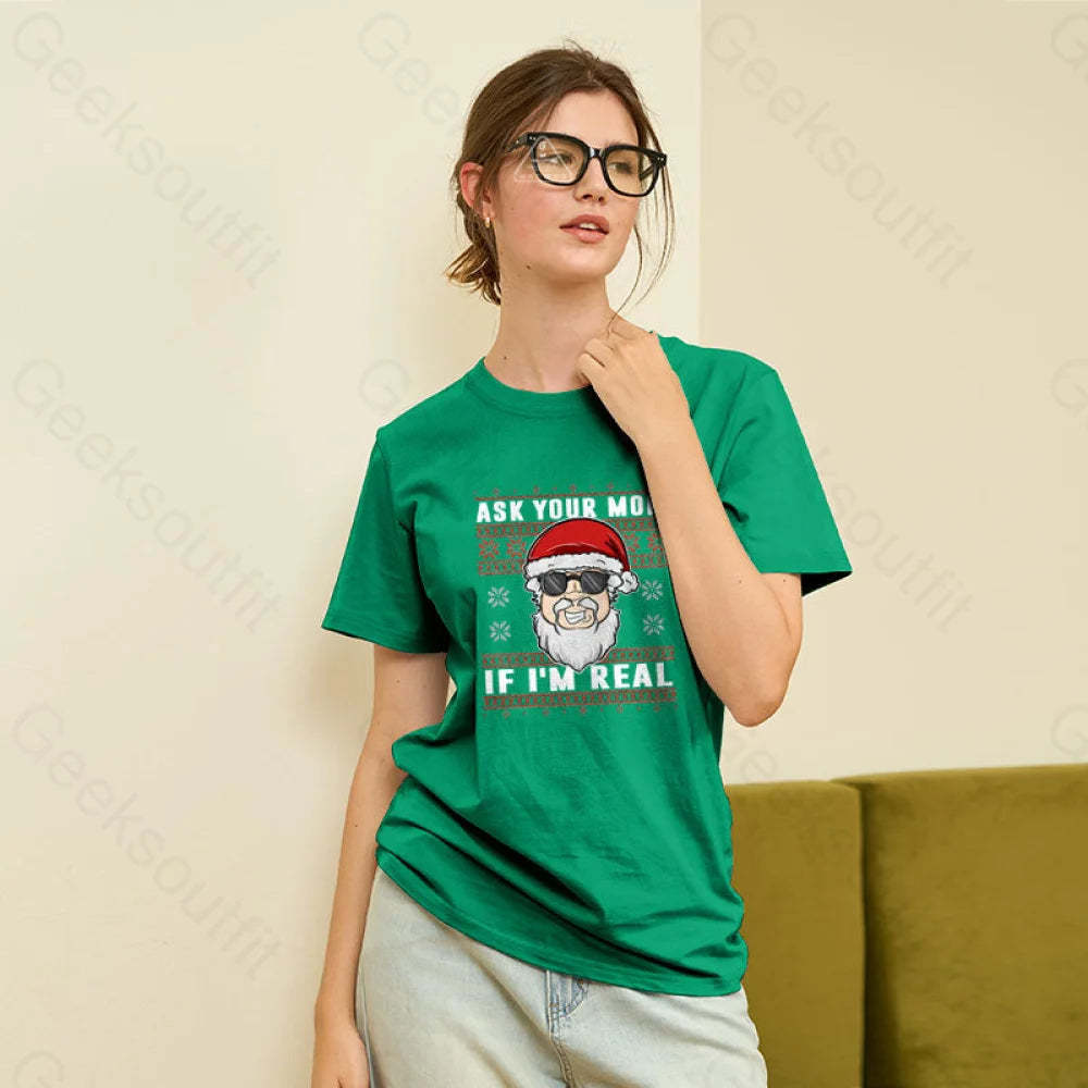 Ask Your Mom If I’m Real Geek T-Shirt