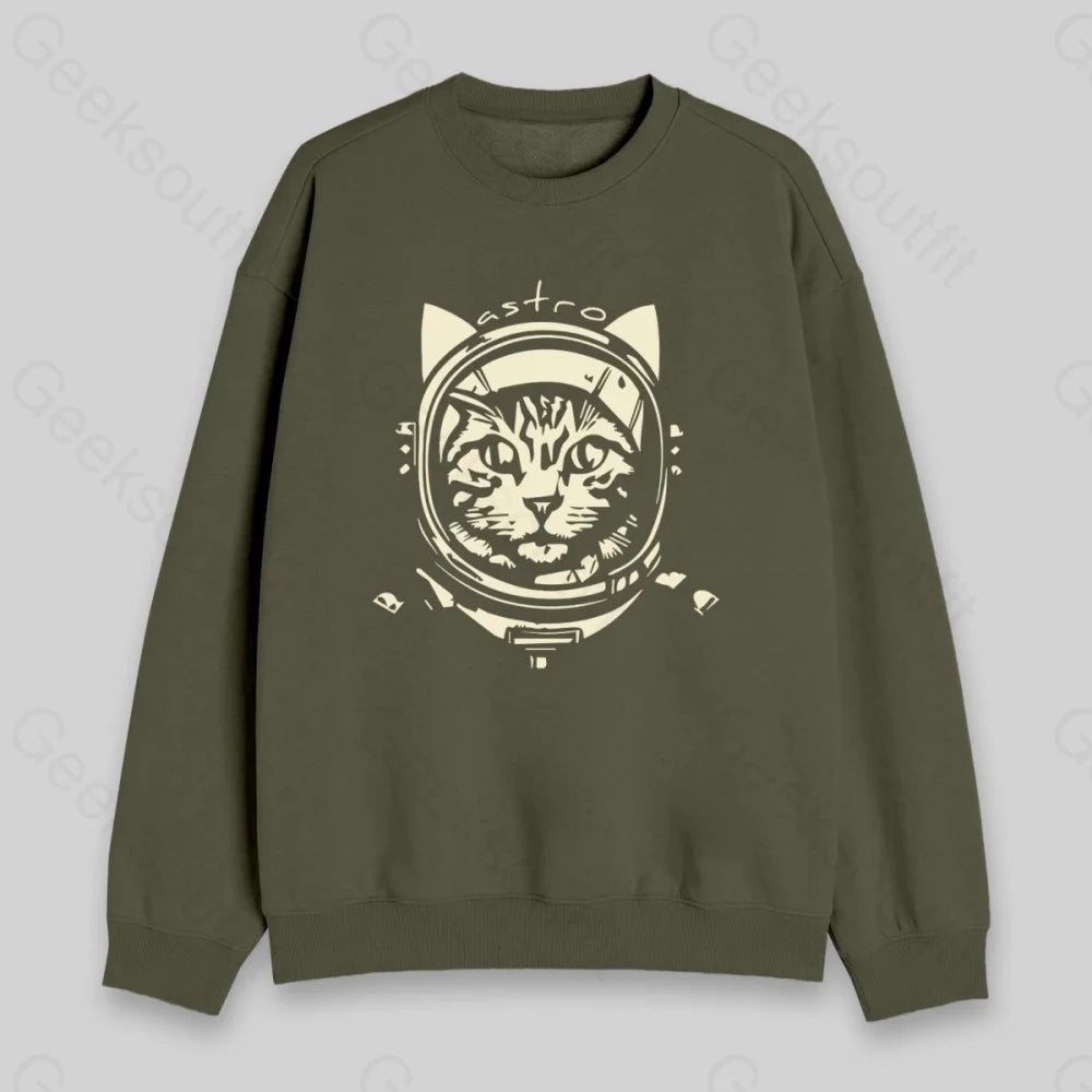 Astro Cat Sweatshirt - Geeksoutfit
