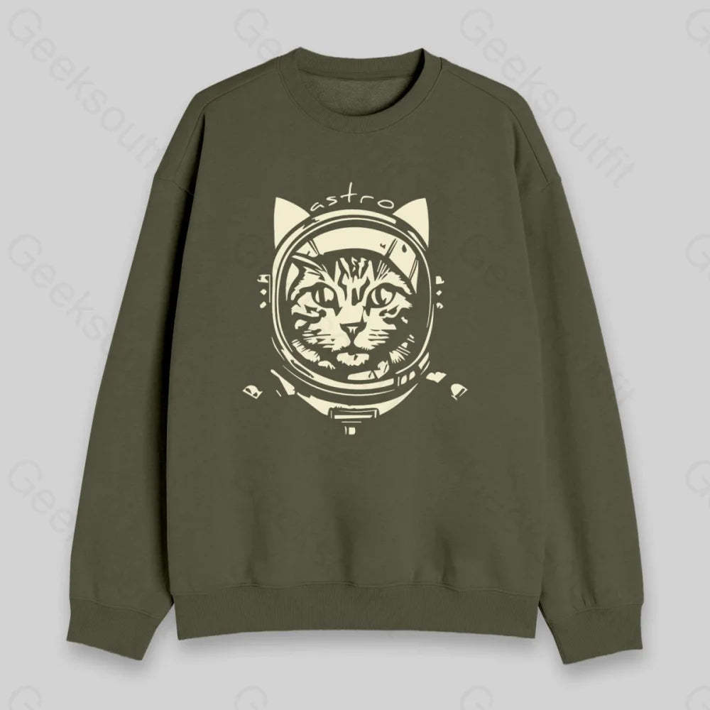Astro Cat Sweatshirt - Geeksoutfit
