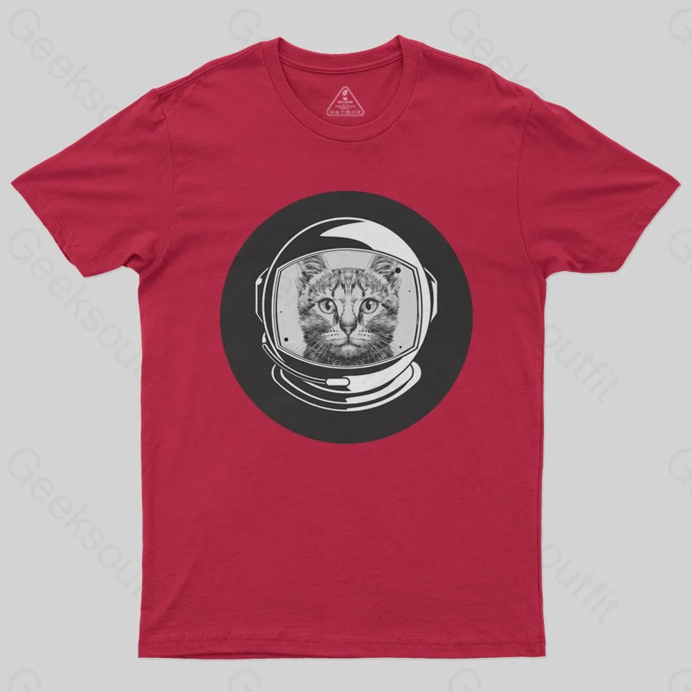 Astronaut Cool Cat T-Shirt - Geeksoutfit