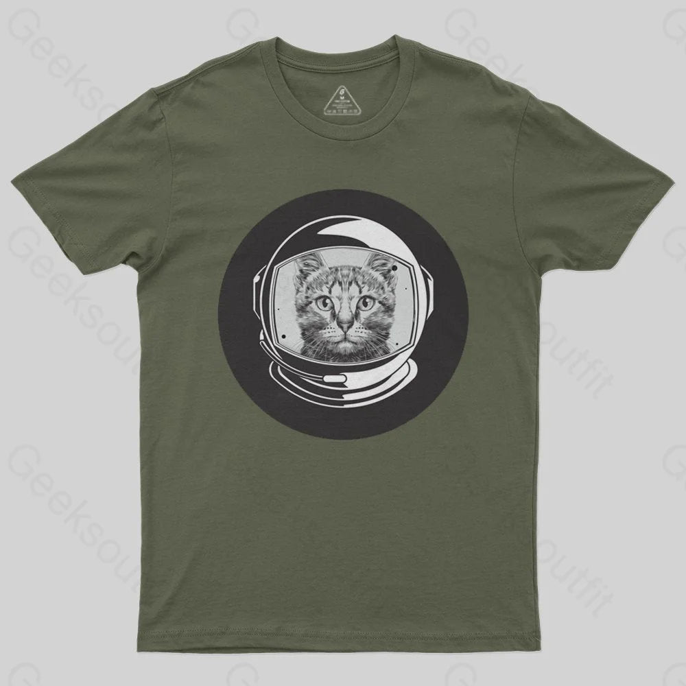 Astronaut Cool Cat T-Shirt - Geeksoutfit