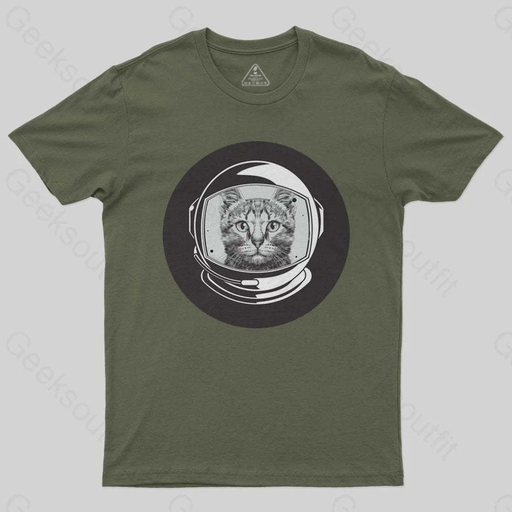 Astronaut Cool Cat T-Shirt - Geeksoutfit