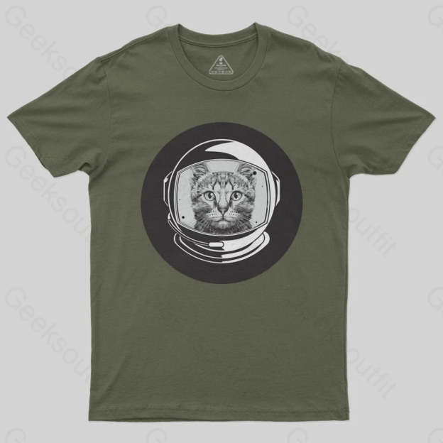 Astronaut Cool Cat T-Shirt - Geeksoutfit