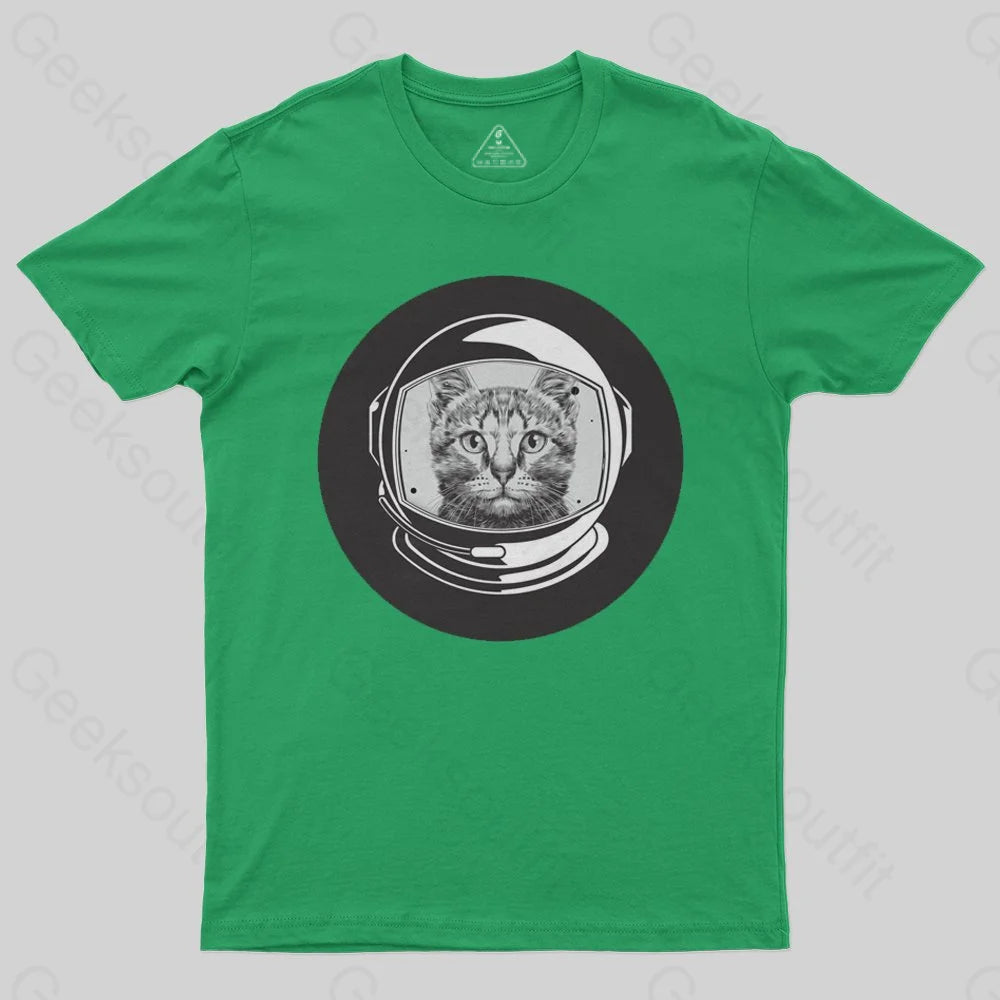 Astronaut Cool Cat T-Shirt - Geeksoutfit