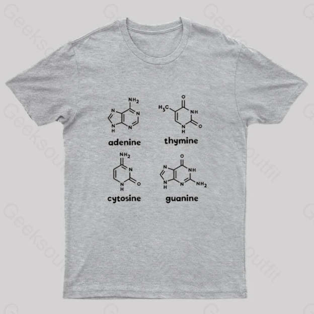 Atcg Science Molecule Chemistry Nerd T-Shirt Grey / S