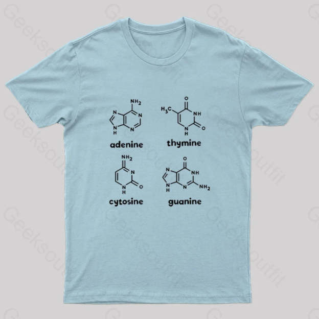 Atcg Science Molecule Chemistry Nerd T-Shirt Light Blue / S