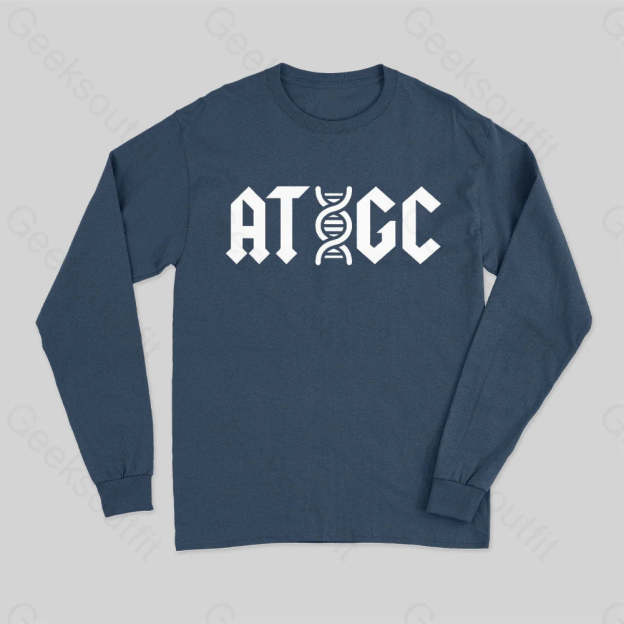 Atgc Dna Long Sleeve T-Shirt Navy / S