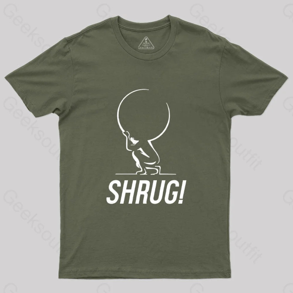 Atlas Shrugged T-Shirt Army Green / S Yc