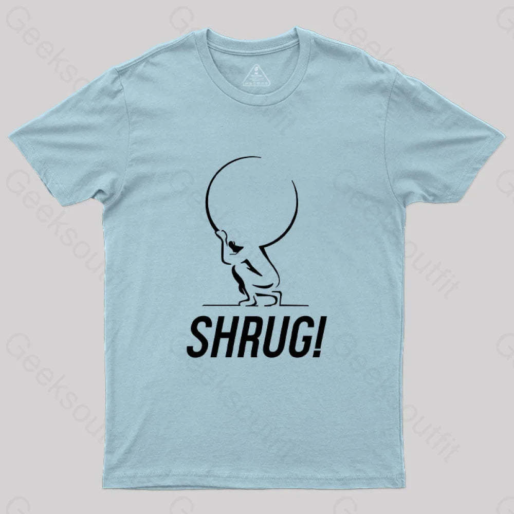 Atlas Shrugged T-Shirt Light Blue / S Yc